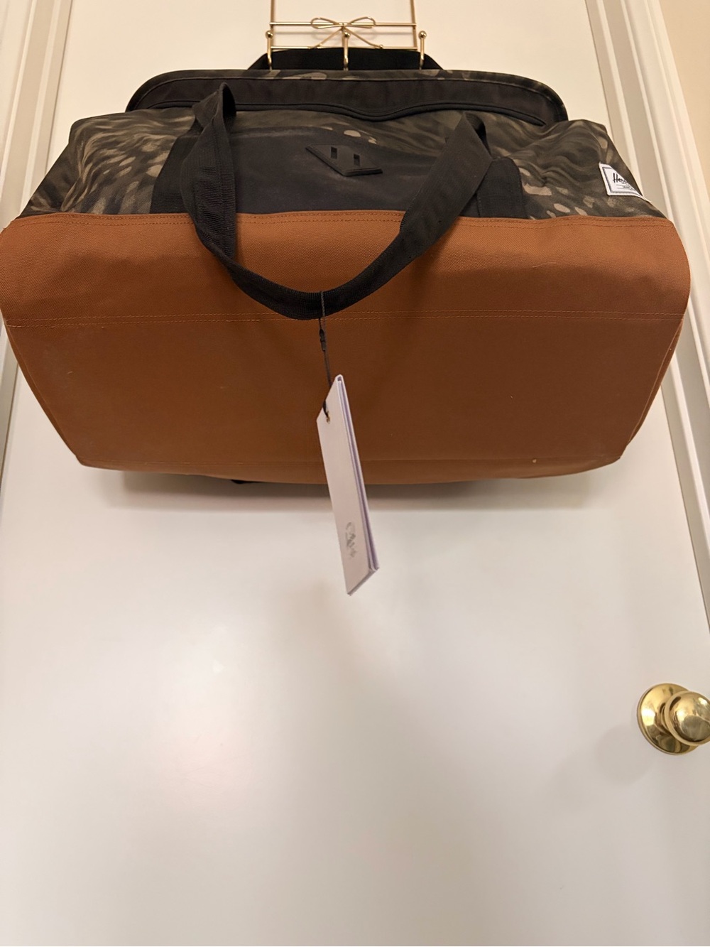 Herschel Heritage Duffle Bag – Forest Leopard Rubber Camo 40L Weekend Travel Bag - Picture 5 of 5